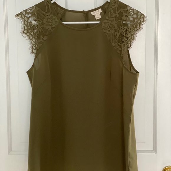 J.Crew Floral Lace Shirt - Picture 1 of 5